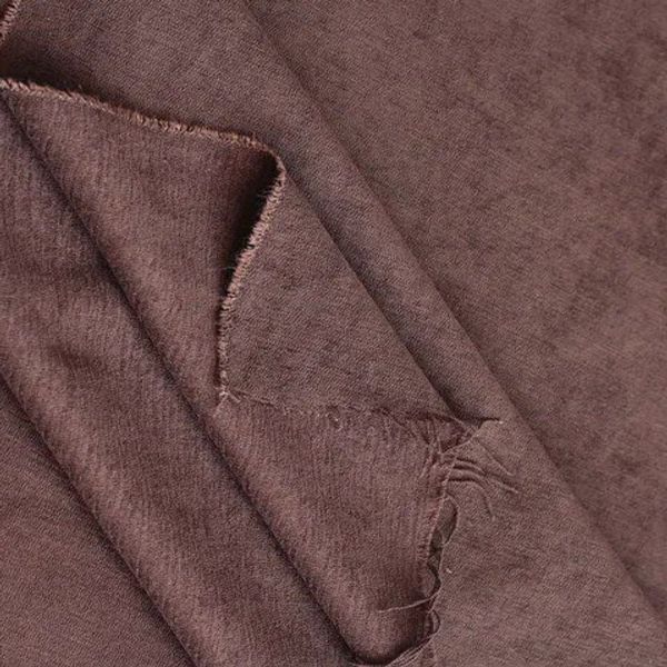 پارچه شنل مخمل ترک 1163 - رنگ قهوه ای سوخته