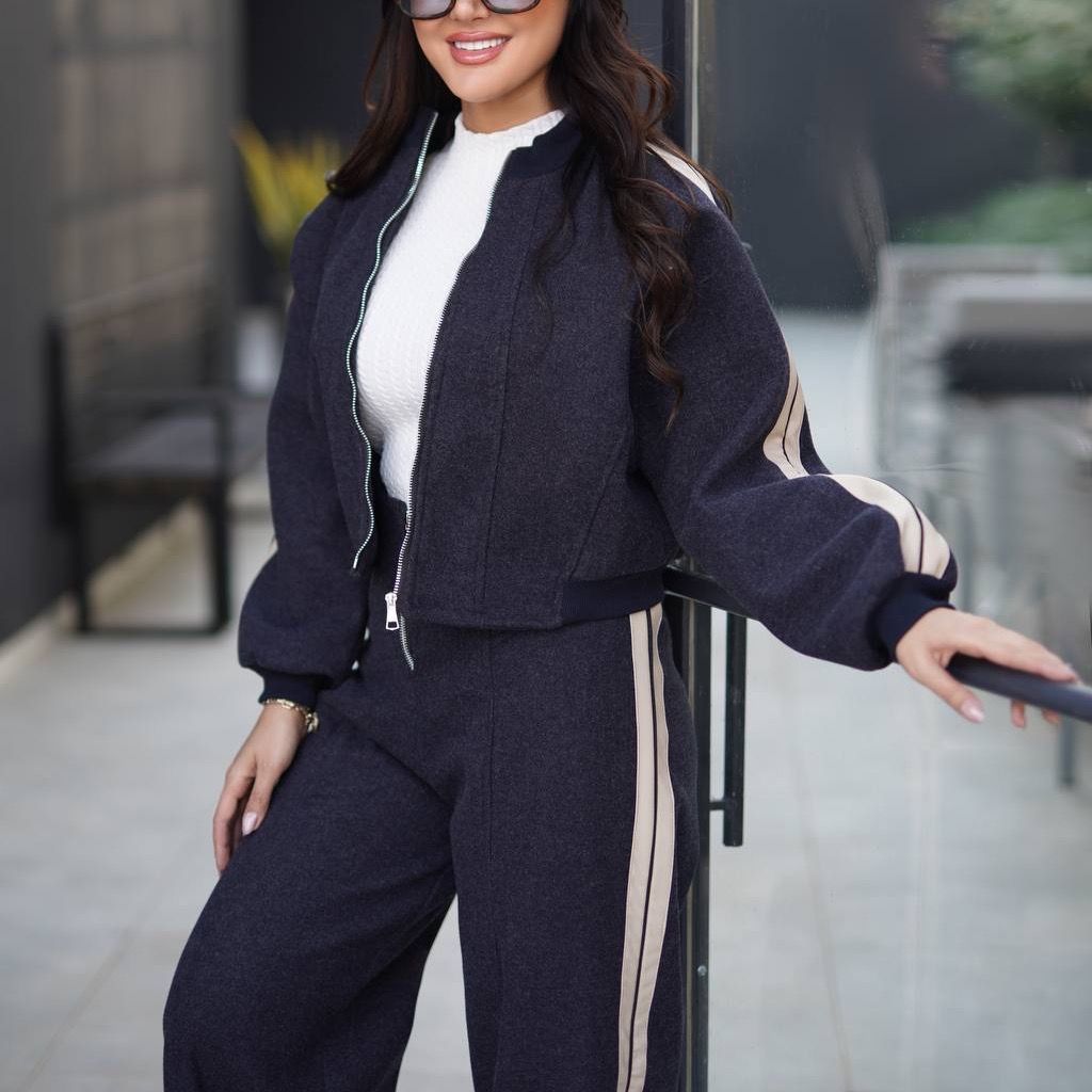 مشخصات ست بامبر شلوار فوتر بغل چرم