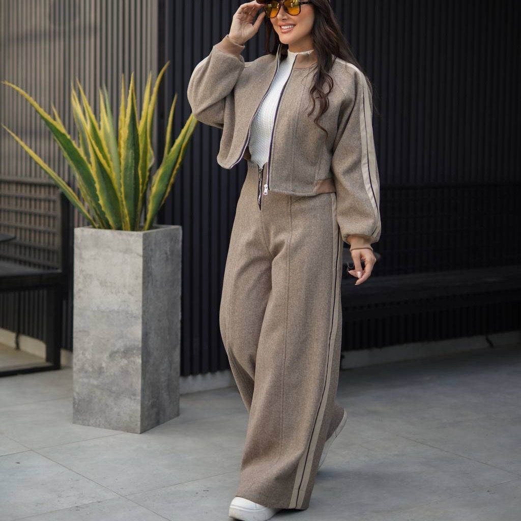 فروش اینترنتی ست بامبر شلوار فوتر بغل چرم