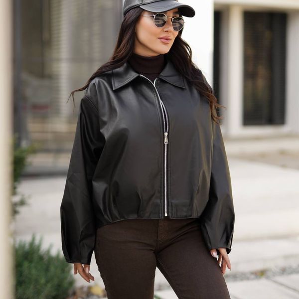 بامبر جکت چرم درجه یک