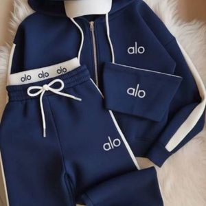 قیمت ست سه تیکه alo سویشرت+شلوار+کراپ