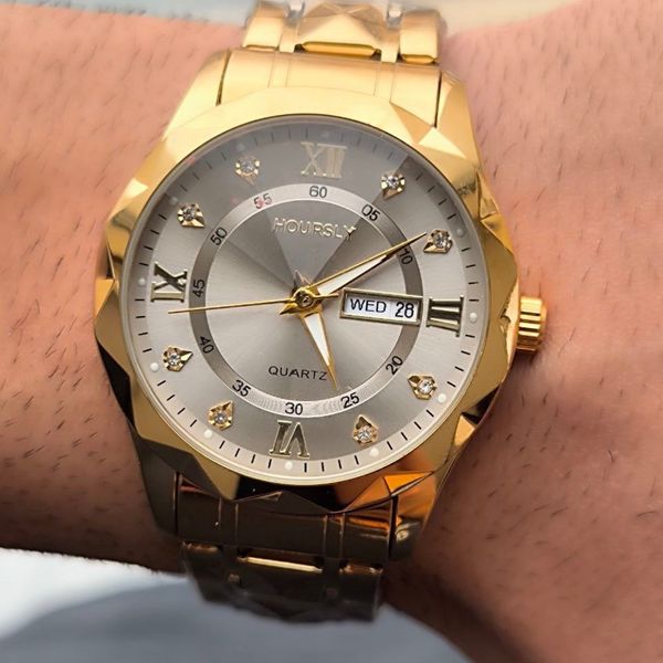 ساعت مردانه فلزی شیشه تراش مارک