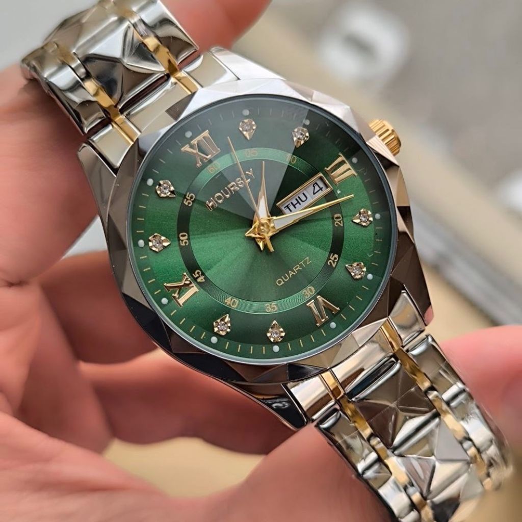 خرید اینترنتی ساعت مردانه فلزی شیشه تراش مارک