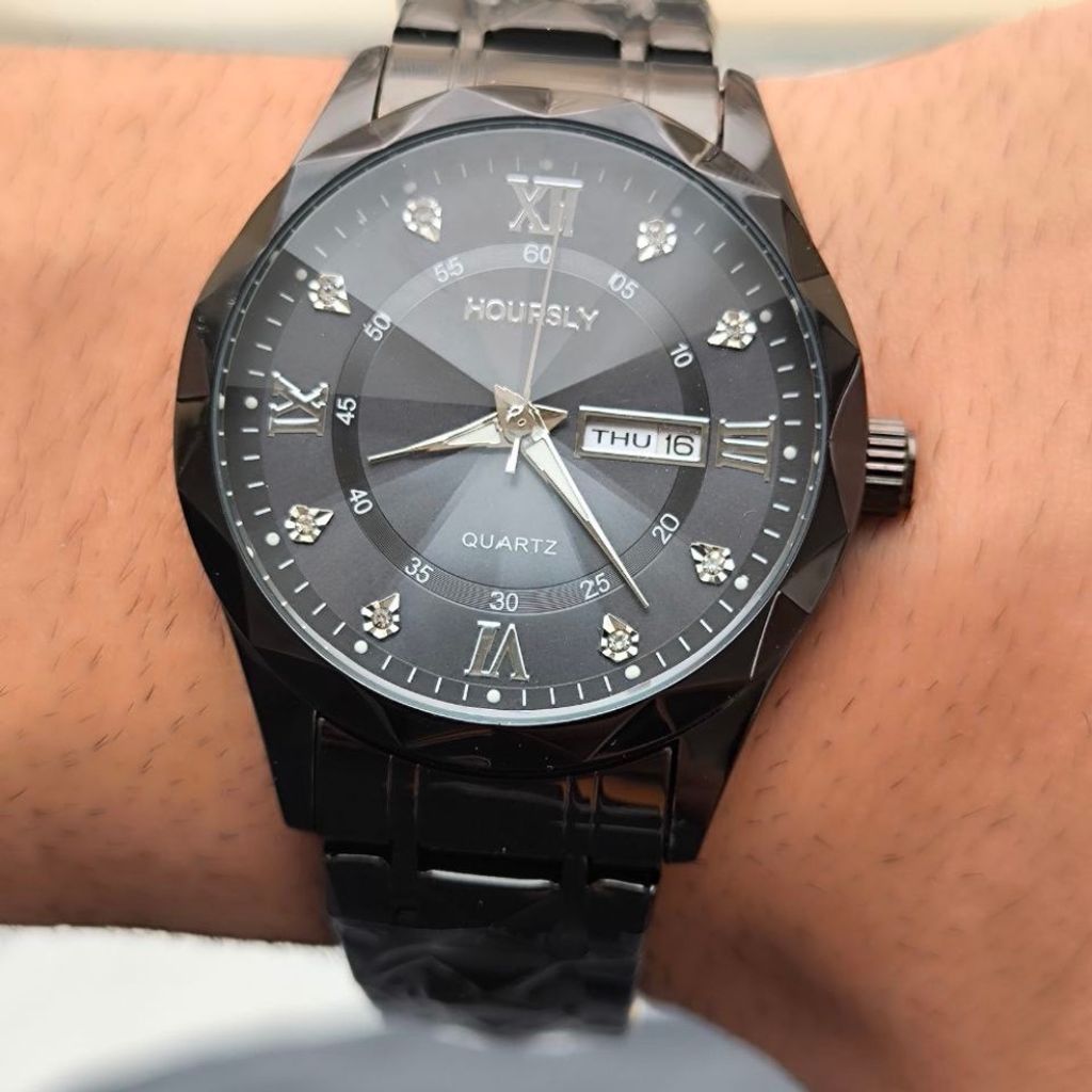 خرید انلاین ساعت مردانه فلزی شیشه تراش مارک