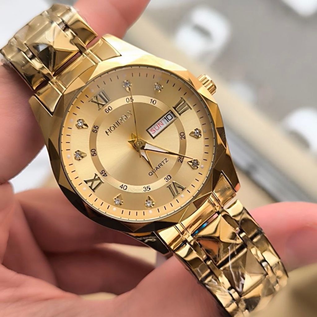 خرید آنلاین ساعت مردانه فلزی شیشه تراش مارک