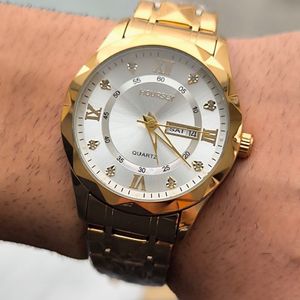 خرید انلاین ساعت مردانه فلزی شیشه تراش مارک