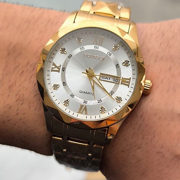 ساعت مردانه فلزی شیشه تراش مارک