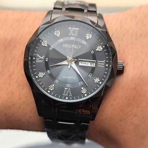 خرید اینترنتی ساعت مردانه فلزی شیشه تراش مارک