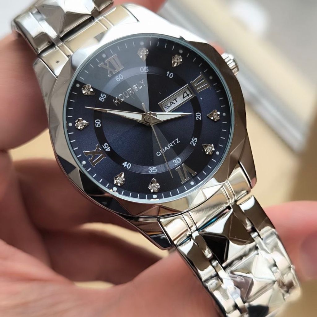 مشخصات ساعت مردانه فلزی شیشه تراش مارک