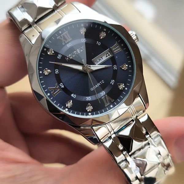 ساعت مردانه فلزی شیشه تراش مارک