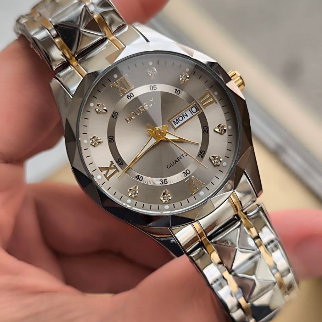 فروش اینترنتی ساعت مردانه فلزی شیشه تراش مارک