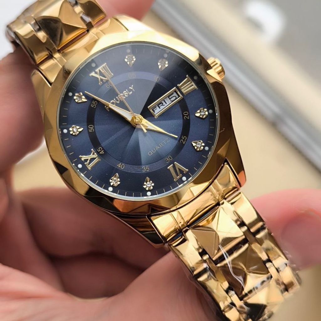 قیمت ارزان ساعت مردانه فلزی شیشه تراش مارک