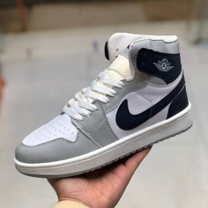 خرید اینترنتی قیمت کفش نایک جردن ساقدار مردانه رنگ طوسی ابی