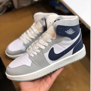 خرید اینترنتی قیمت کفش نایک جردن ساقدار مردانه رنگ طوسی ابی