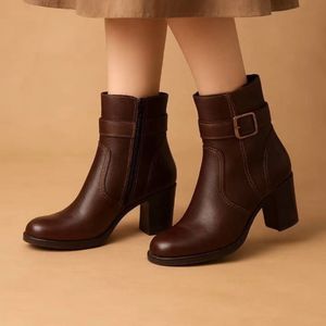 خرید آنلاین نیم بوت پاشنه دار درجه یک