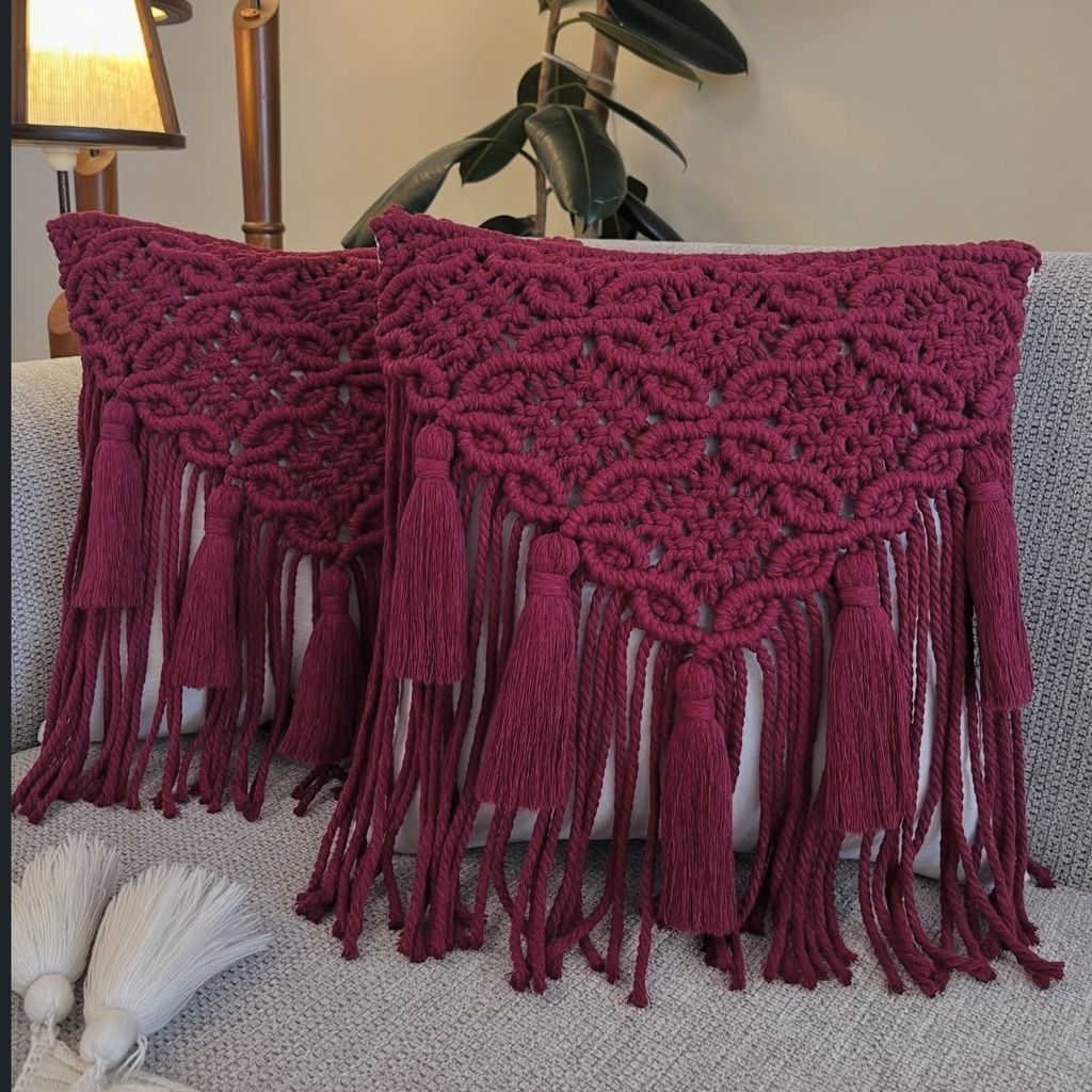 قیمت ارزان دیوارکوب اویز مکرومه بافی مدرن طرح مارال