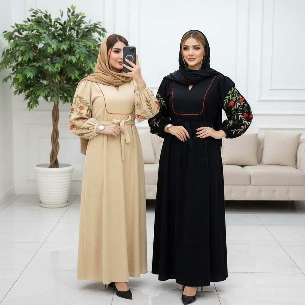 خرید آنلاین کفتان گلدوزی نازگل