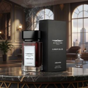 عطر اصل اماراتی مردانه سناتور کربن بلک جانوین - گرم و تلخ مخصوص فصل پاییز