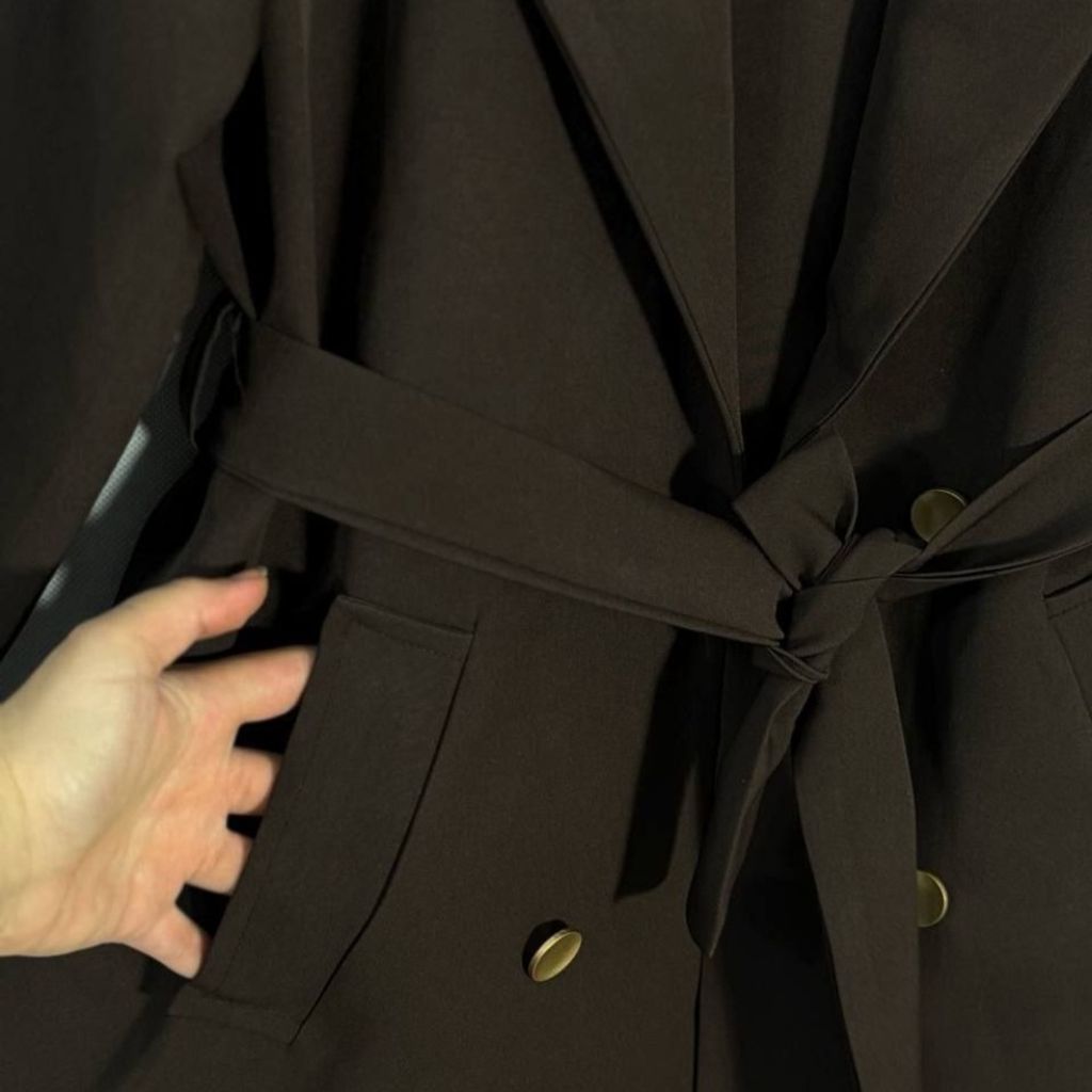 قیمت ارزان ترنچ کت قهوه ای سوخته باوان