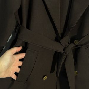 قیمت ارزان ترنچ کت قهوه ای سوخته باوان