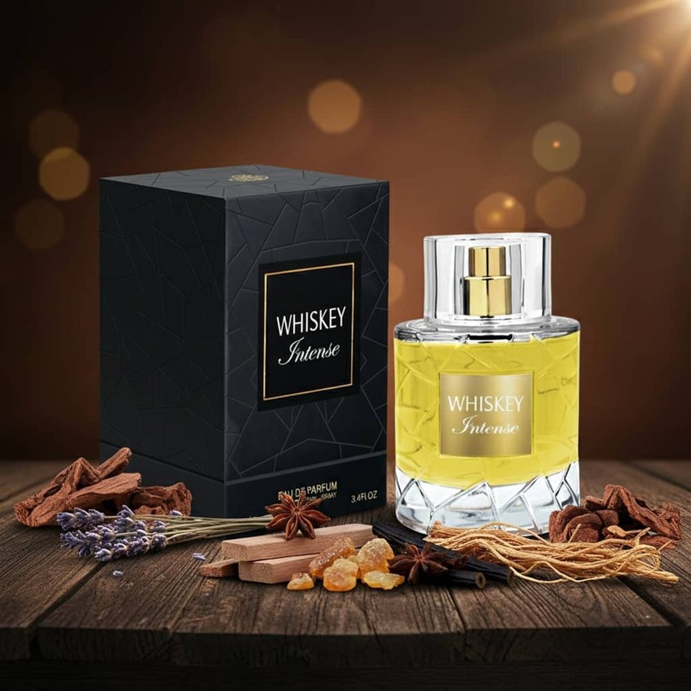 خرید اینترنتی عطر مشروبی اصل امارات زنانه ویسکی اینتنس فراگرنس ورد - 100 میل