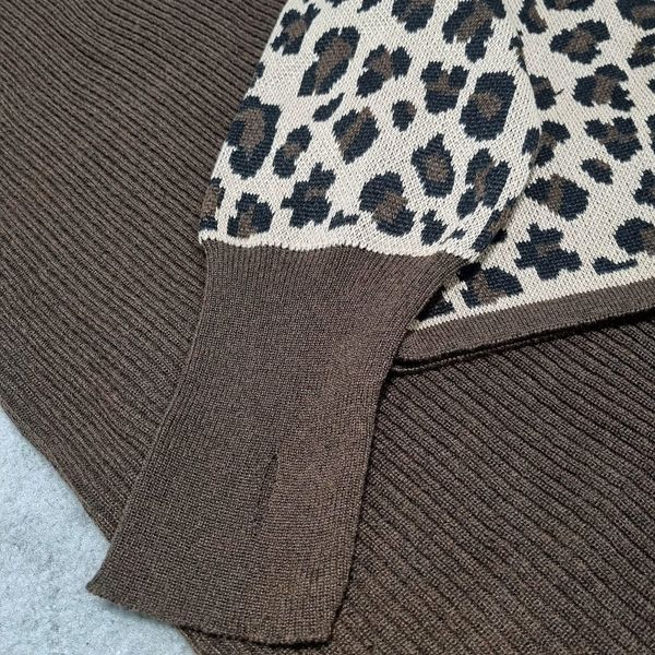 ست بافت زنانه پلنگی فینگردار