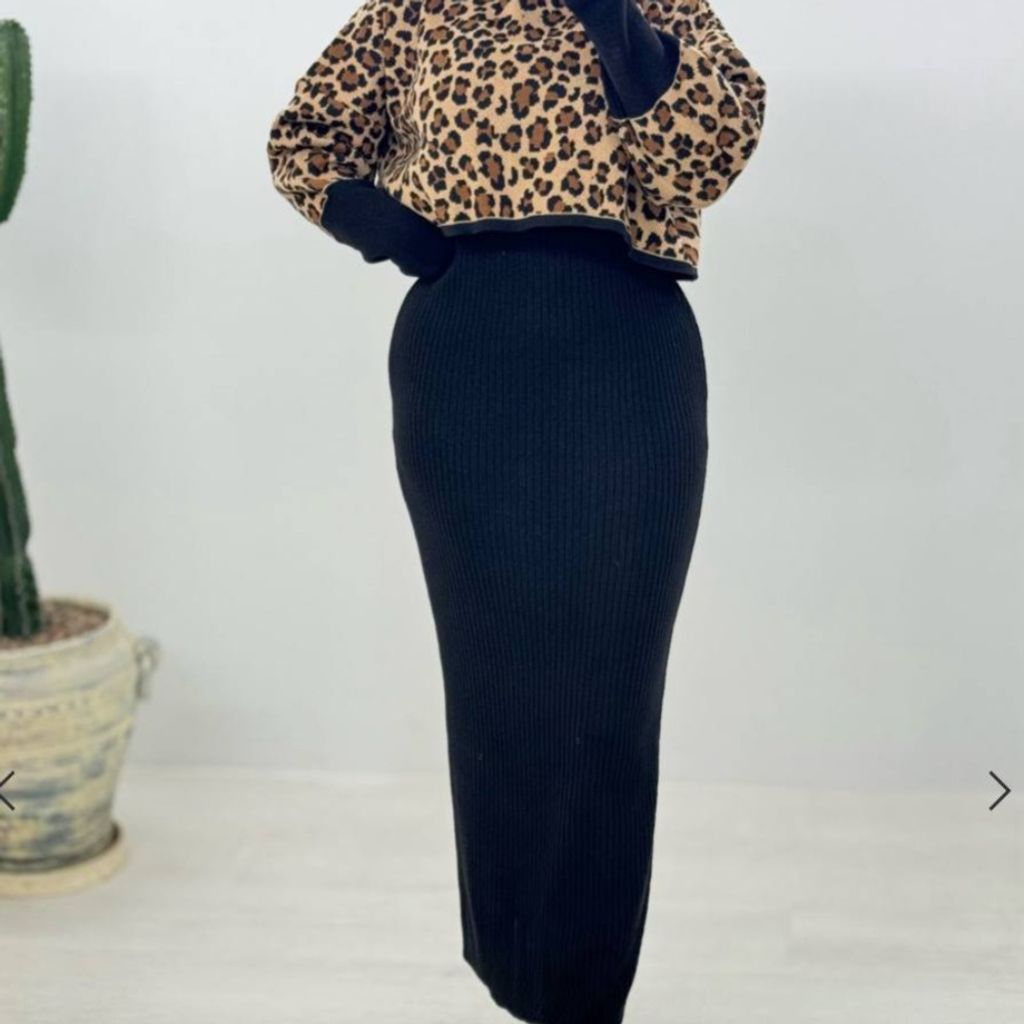 مشخصات ست بافت زنانه پلنگی فینگردار