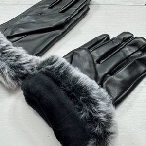 خرید انلاین دستکش چرم زنانه خزدار