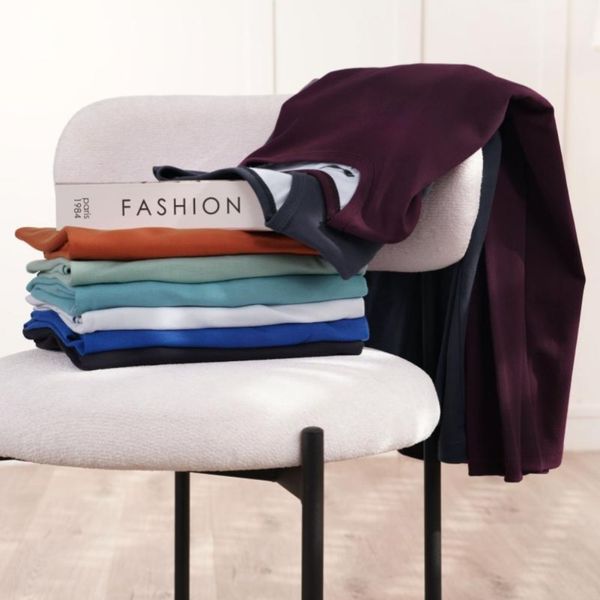 بلوز آستین بلند ساده پاد