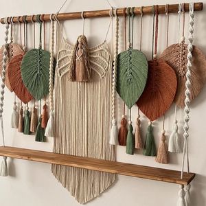 شلف دیواری مکرومه بافی مدل فرشته