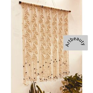 پرده جوانه مکرومه بافی دکوراتیو طرح نوروزی