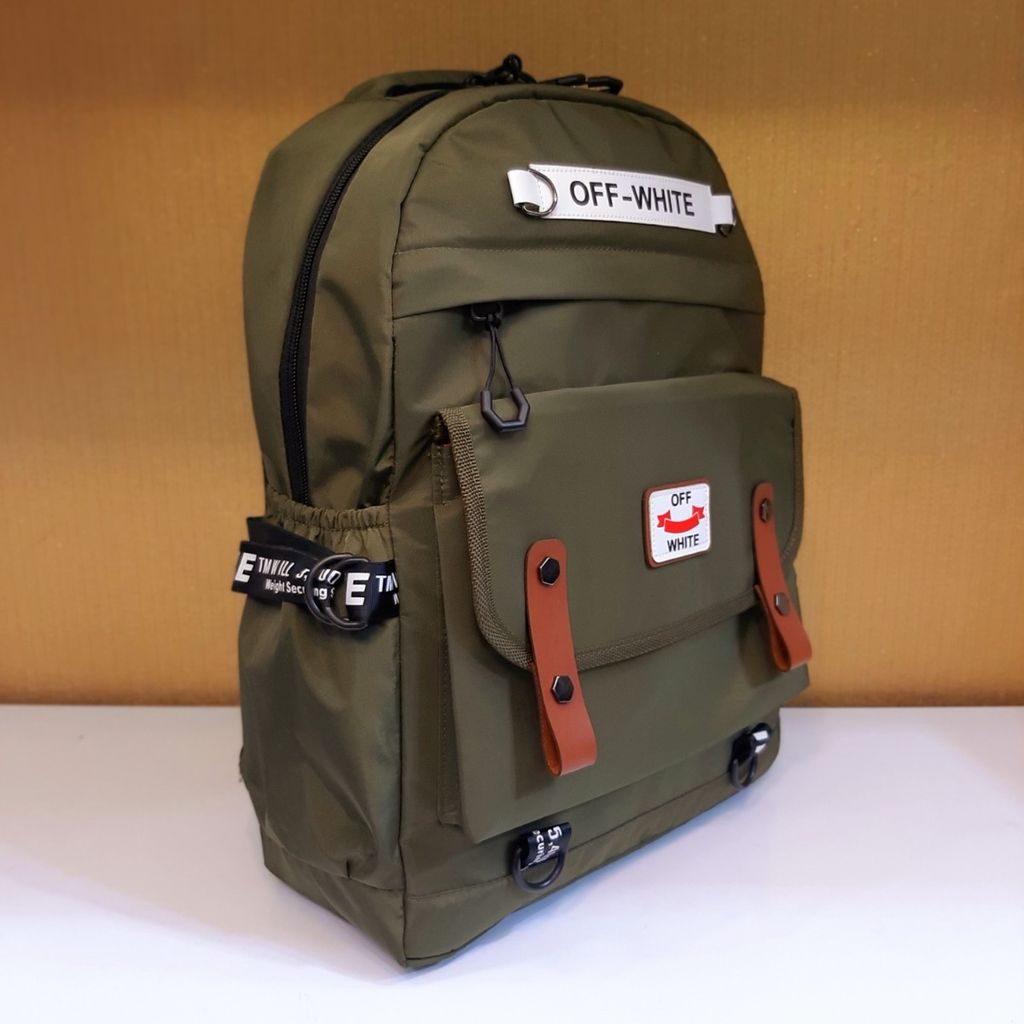 خرید انلاین کوله پشتی off White سبز