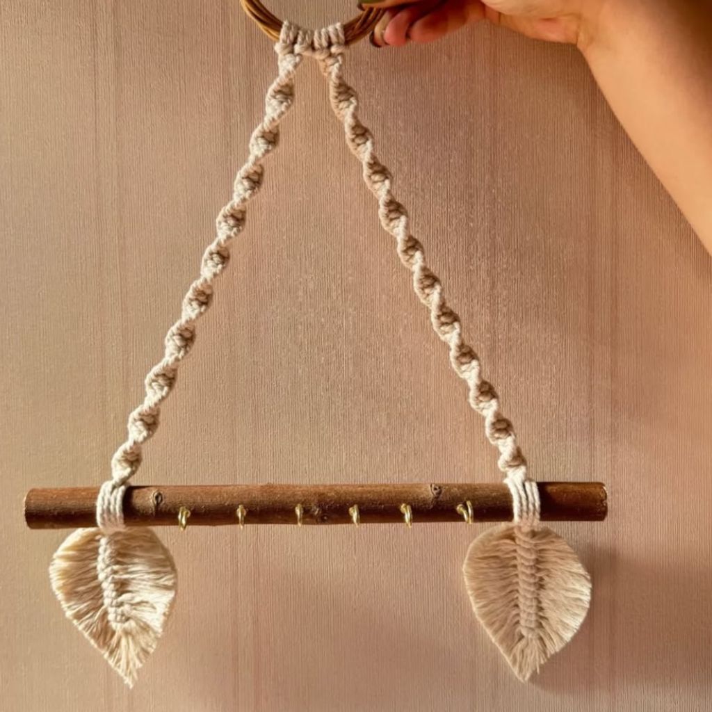 خرید انلاین جاکلیدی مکرومه بافی مدل بوهو