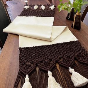 رانر مکرومه ترکیب با پارچه مدل آهو