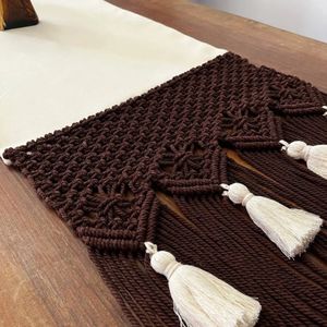 خرید انلاین رانر مکرومه ترکیب با پارچه مدل آهو