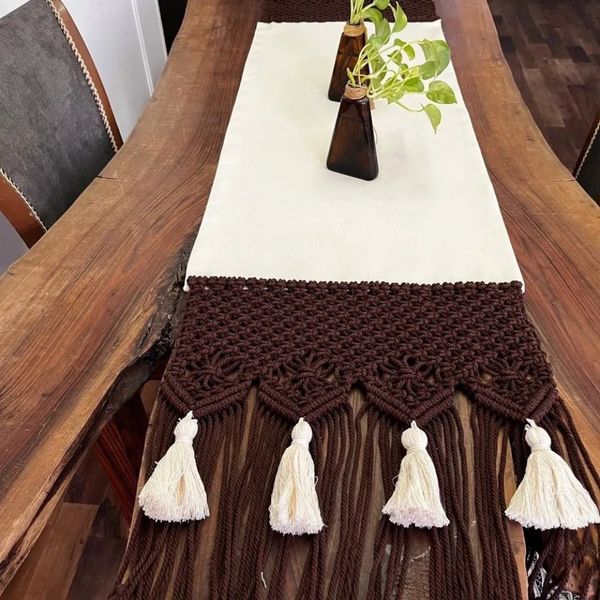 رانر مکرومه ترکیب با پارچه مدل آهو