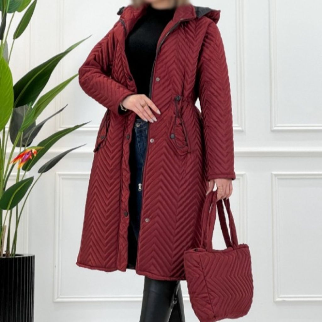 قیمت ارزان کاپشن کیف دار پارسی