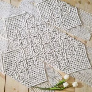 ست سه عددی  رانر مکرومه بافی