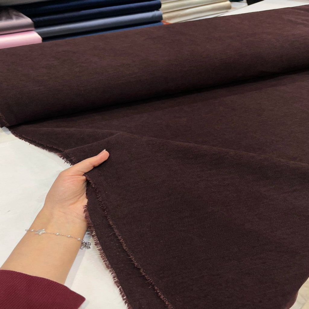 خرید اینترنتی قیمت پارچه شنل مخمل ترک 1163 (کپی) - رنگ بادمجونی