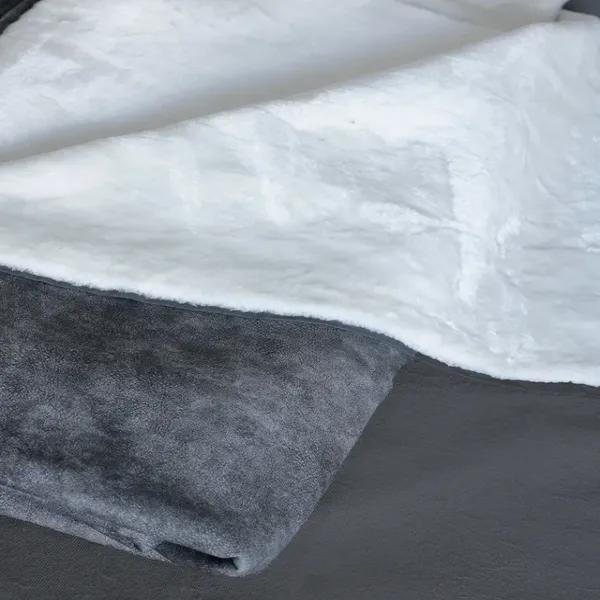 پارچه جیر پشت خز 1224 - رنگ طوسی