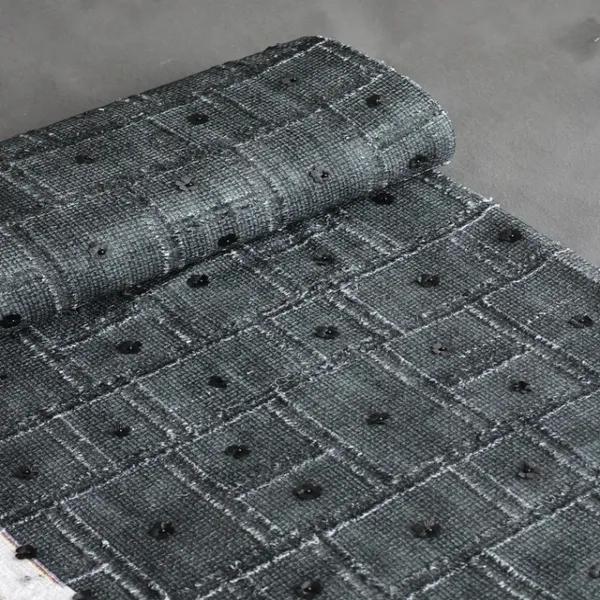 پارچه شنل آبرنگی 1222 - ذغالی