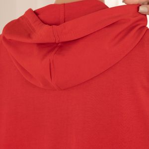 قیمت ارزان سویشرت دورس ساده قرمز پاد