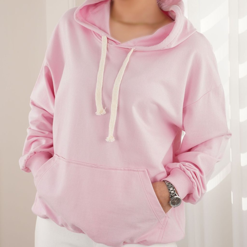 قیمت ارزان هودی دورس صورتی پاد