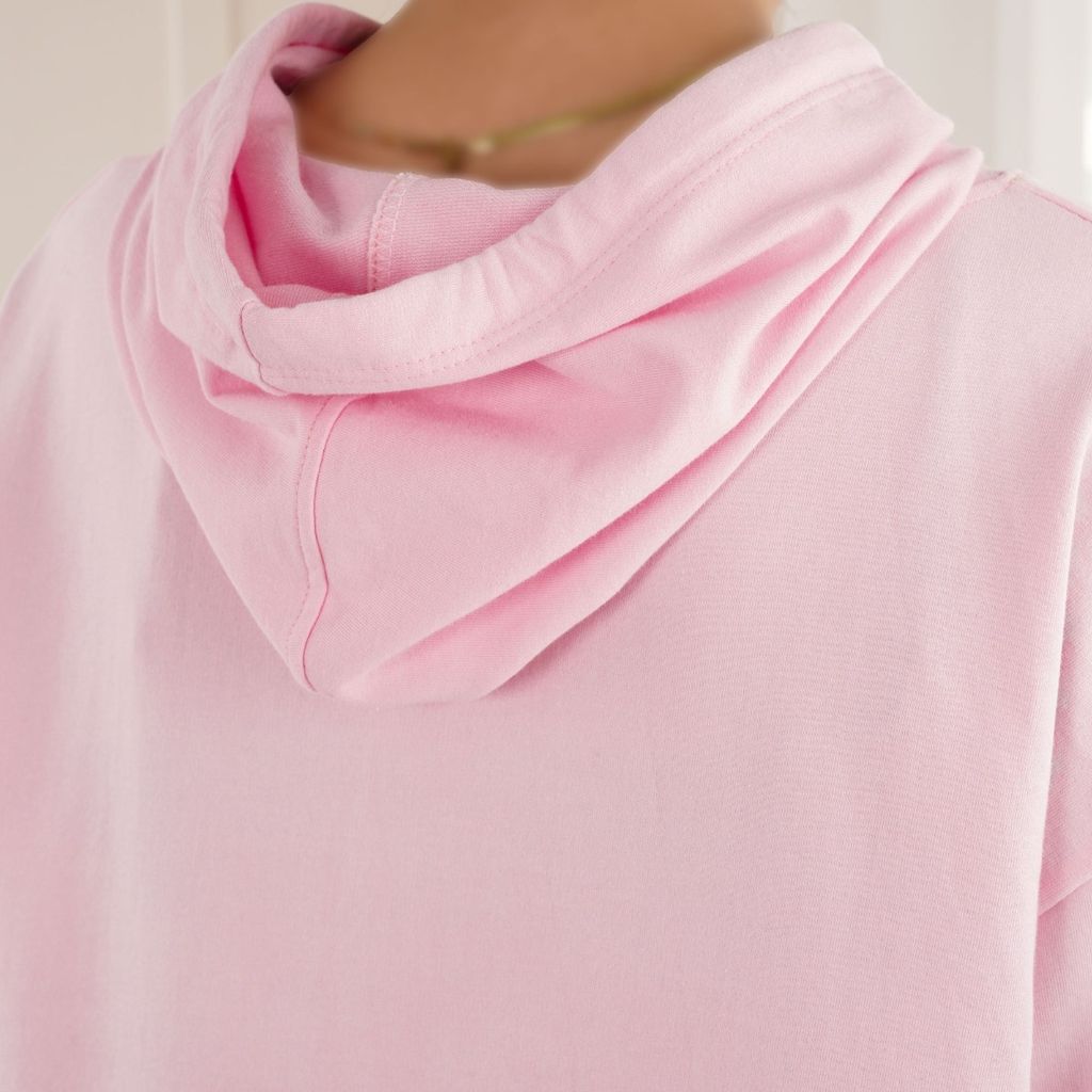 مشخصات هودی دورس صورتی پاد