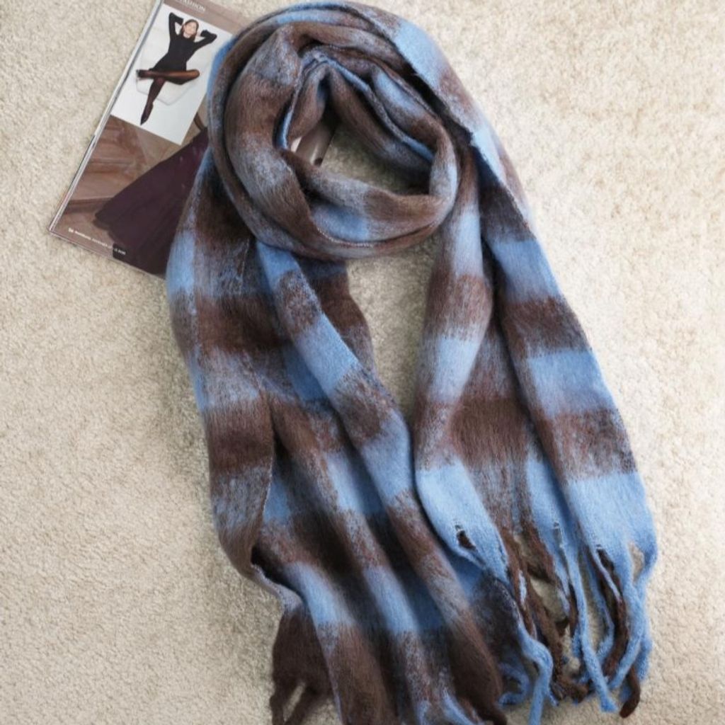 خرید انلاین بیگ اسکارف چهارخونه پاد