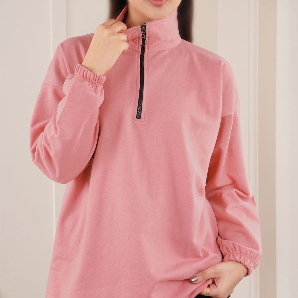 خرید آنلاین دورس نیم زیپ ساده پاد