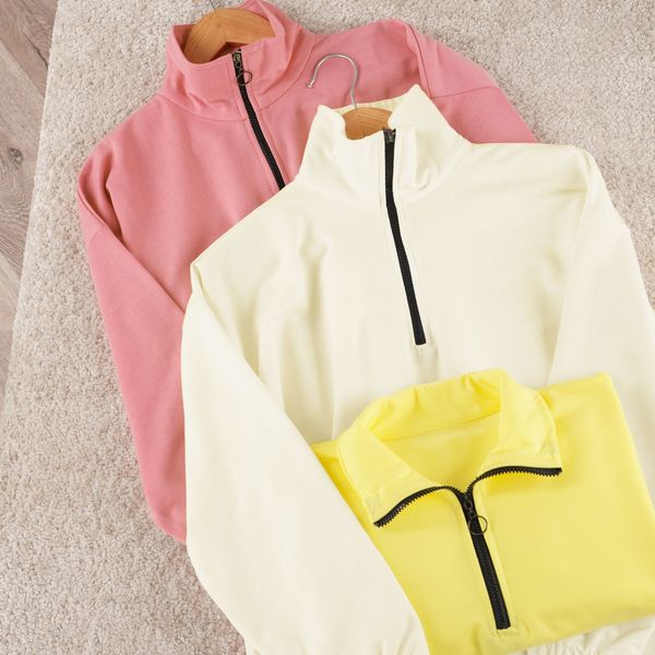 دورس نیم زیپ ساده پاد