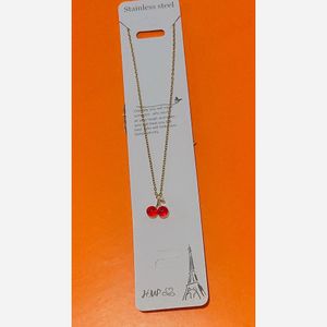 خرید آنلاین گوشواره و گردنبند آلبالو گیلاس