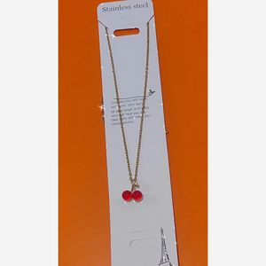 فروش اینترنتی گوشواره و گردنبند آلبالو گیلاس