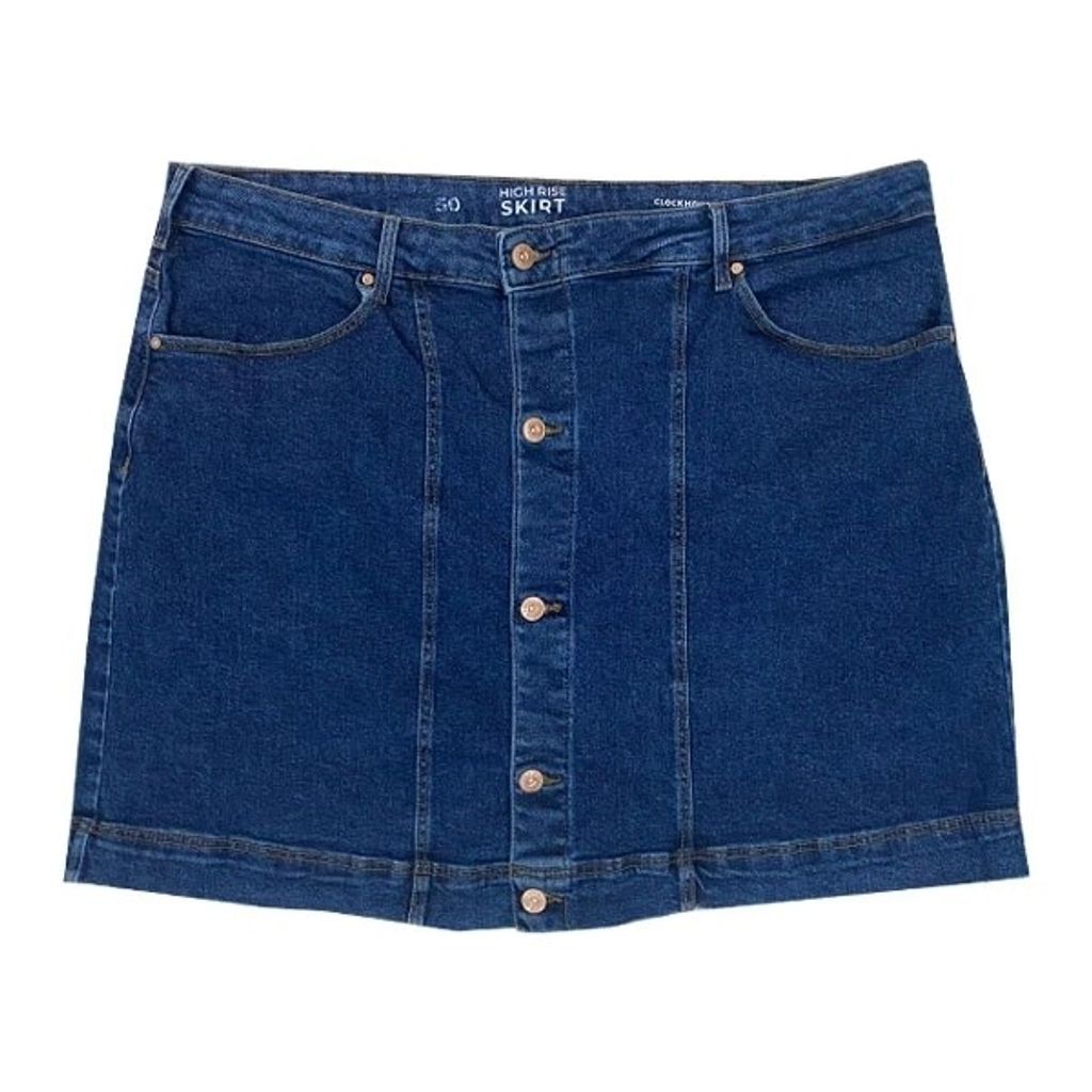 مشخصات دامن جین زنانه پشت چاکدار